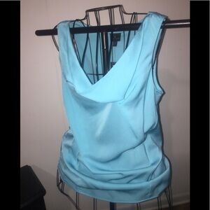❤️ NWT Worthington size medium teal aqua sleeveless tank stretch casual dre…